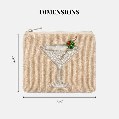 Olive Martini Coin Purse