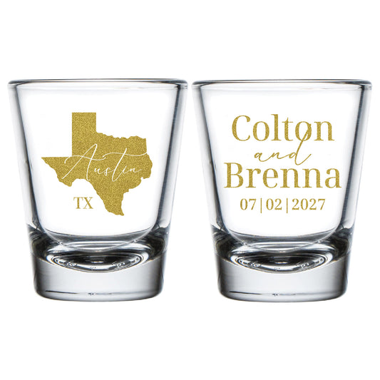 State Wedding Shot Glasses (CS642)
