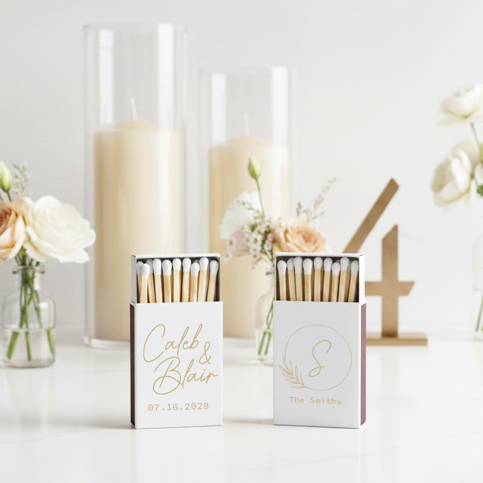 Custom Wedding White Match Head (48)
