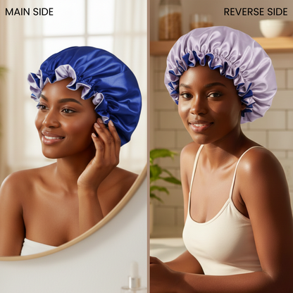 Regal Purple Satin Bonnet