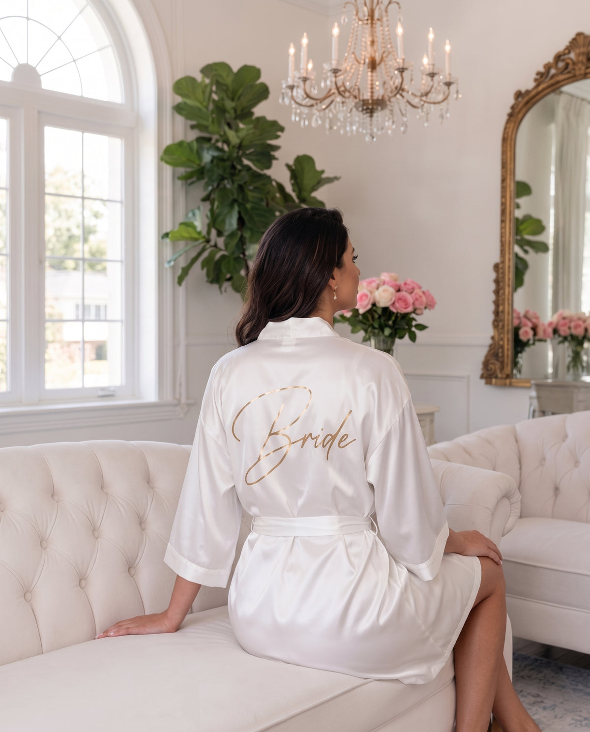White Bride Robe