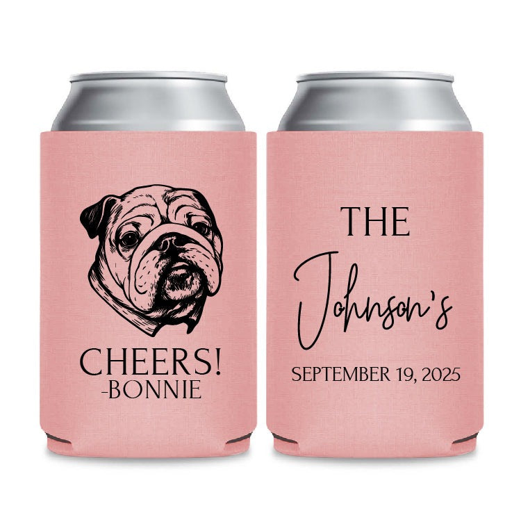Dog Days Wedding Can Coolers