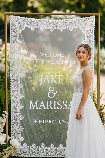 Custom Wedding Sign Printed Banner