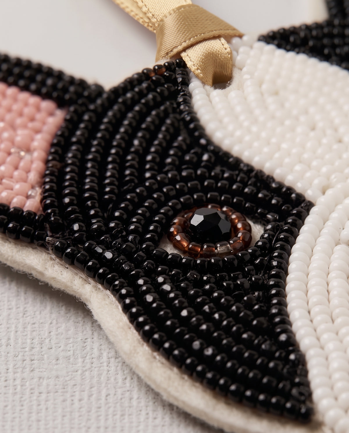 Boston Terrier Beaded Ornament