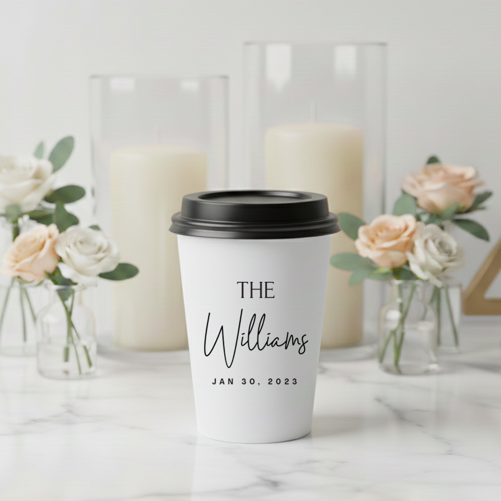 Last Names Minimalist Coffee Cups