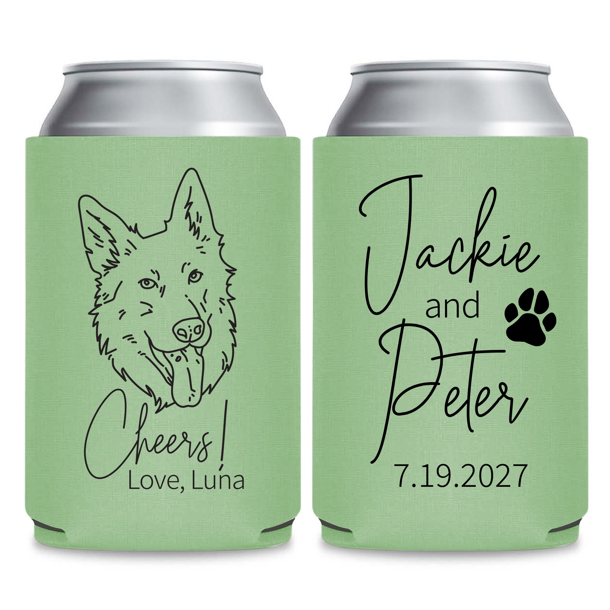 Personalized Wedding Keepsakes – Custom Can Coolers for Guests