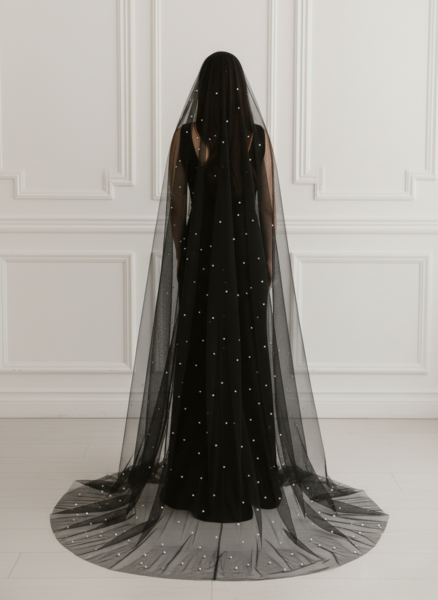 Pearl Bridal Wedding Veil