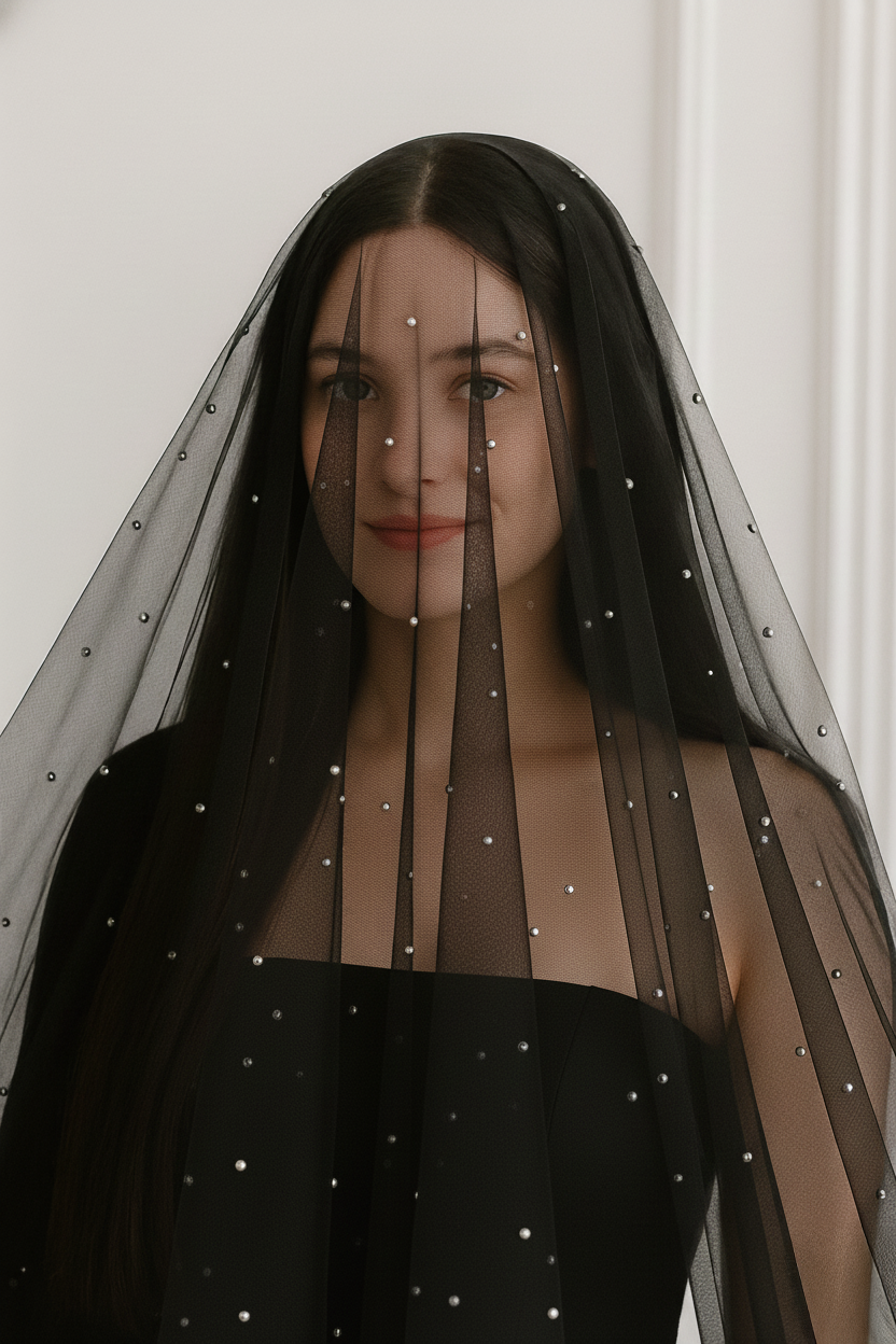Pearl Bridal Wedding Veil