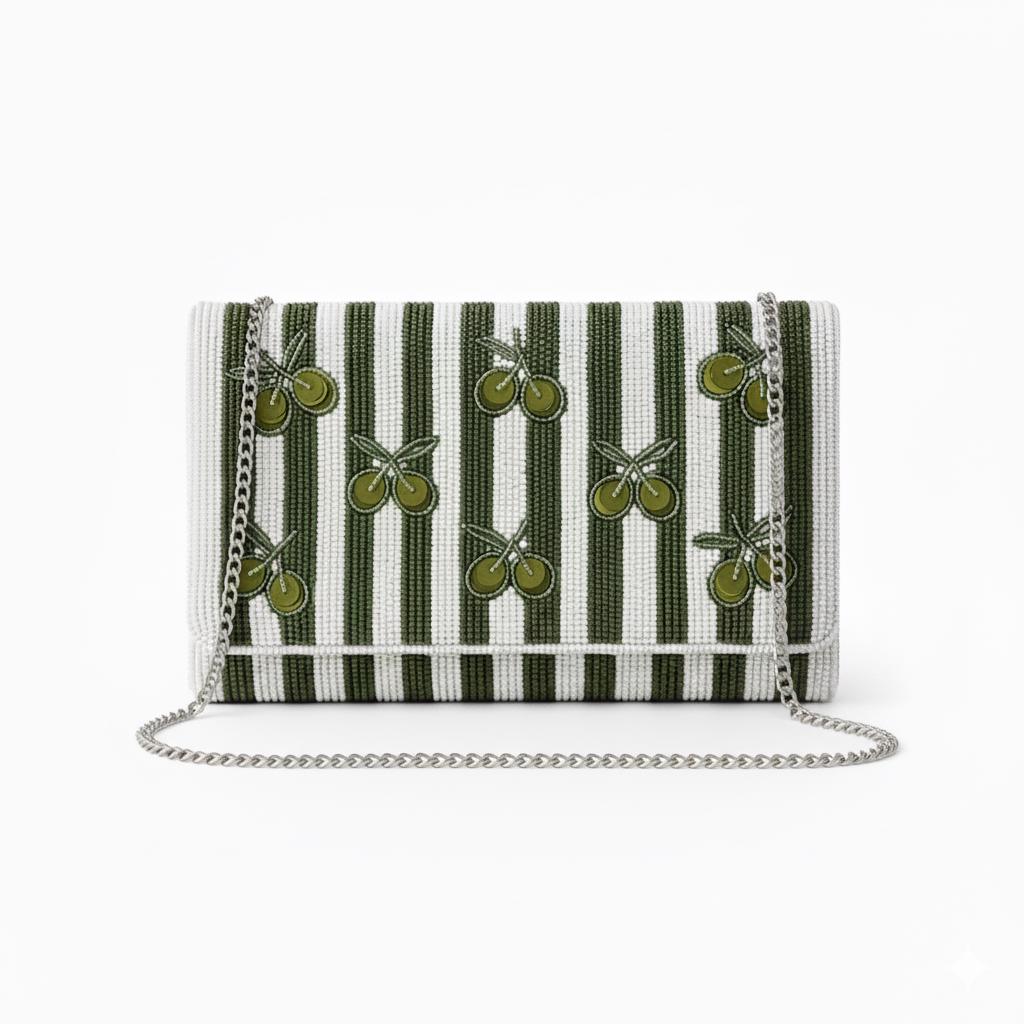 Martini Olive Clutch