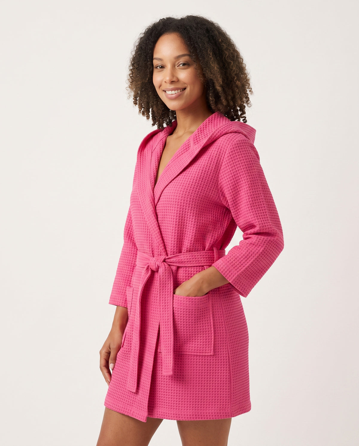 Hooded Waffle Robe