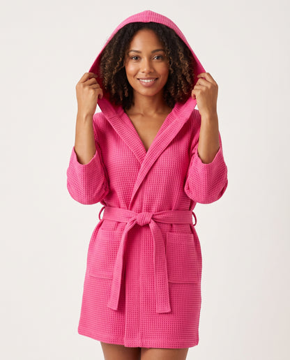 Hooded Waffle Robe