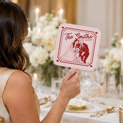 Custom Wedding Hand Fans