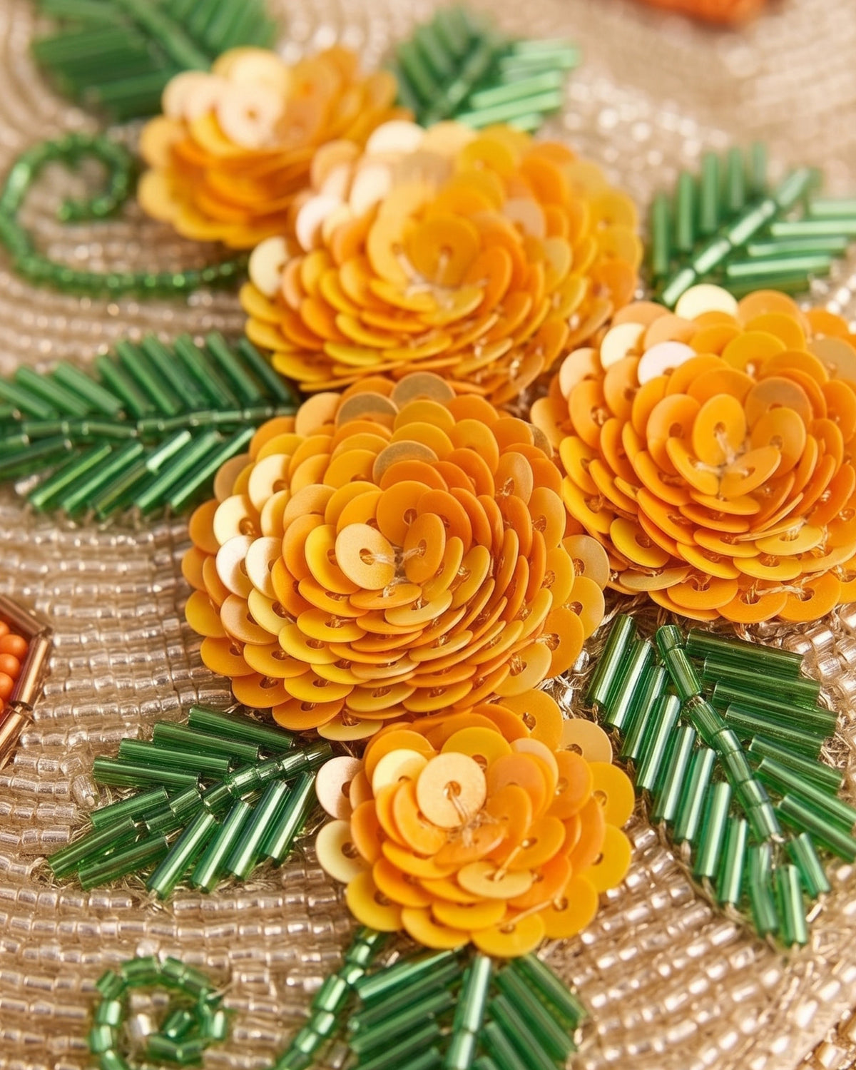 Custom Abuela Beaded Clutch Purse, Personalized Marigold Floral Evening Bag, Mexican Wedding Gift for Grandmother, Hand Beaded Bag