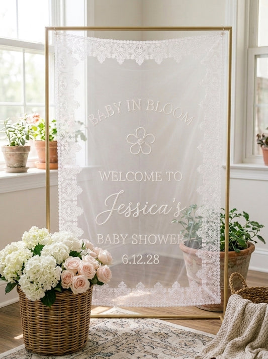 Personalized Teddy Bear Baby Shower Banner