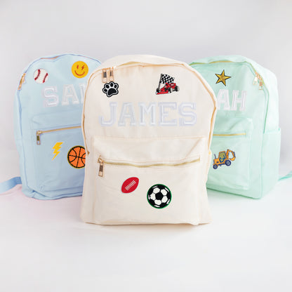 Personalized Patched Backpack for Kids