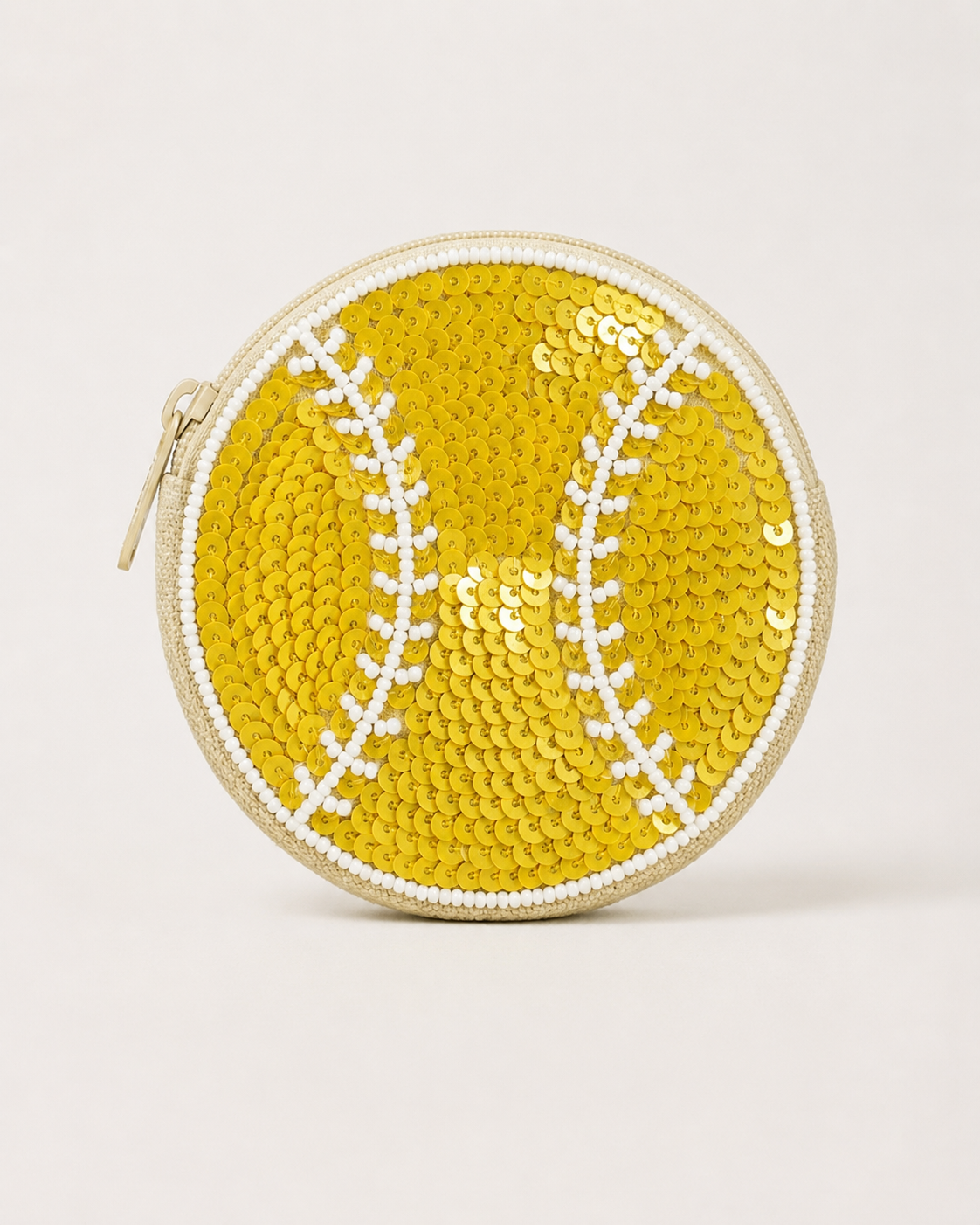 Baseball Beaded Coin Purse