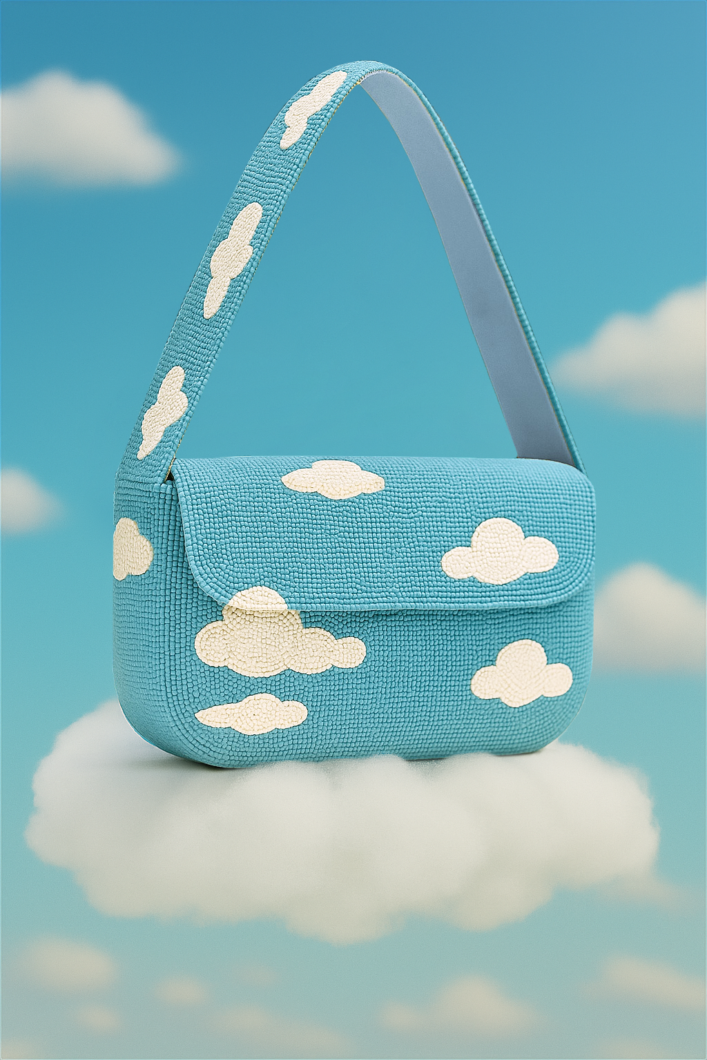 Beaded Cloud Purse
