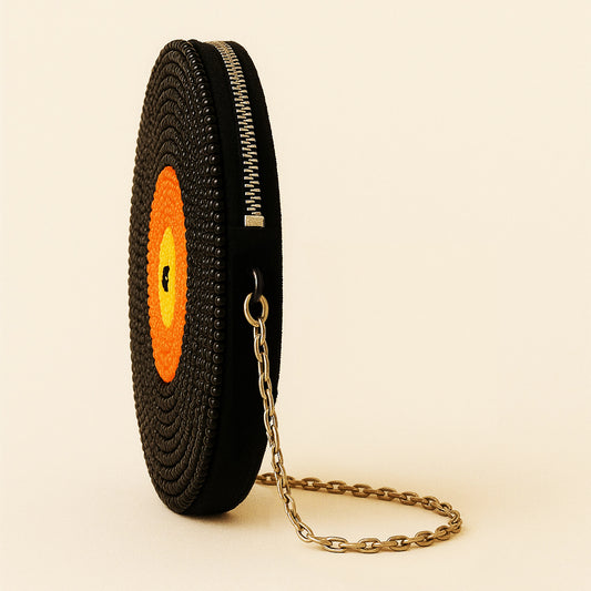 Beaded Record Purse