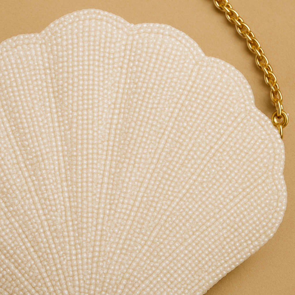 Beaded Shell Crossbody Bag