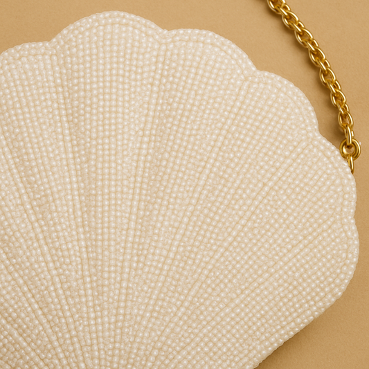 Beaded Shell Crossbody Bag