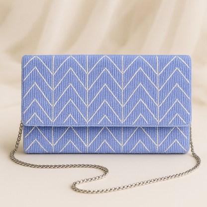 Bridesmaid Beaded Barrel Clutch