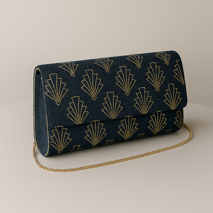 Bridesmaid Beaded Barrel Clutch