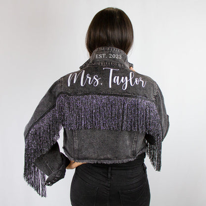 (Black Fringe) Custom Wedding Jacket