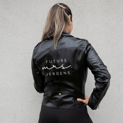 (Faux Leather) Custom Future Mrs. Jacket