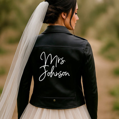 (Faux Leather) Custom Mrs Jacket