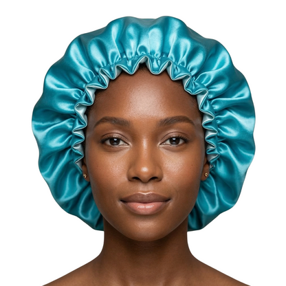 Scuba Blue Satin Bonnet