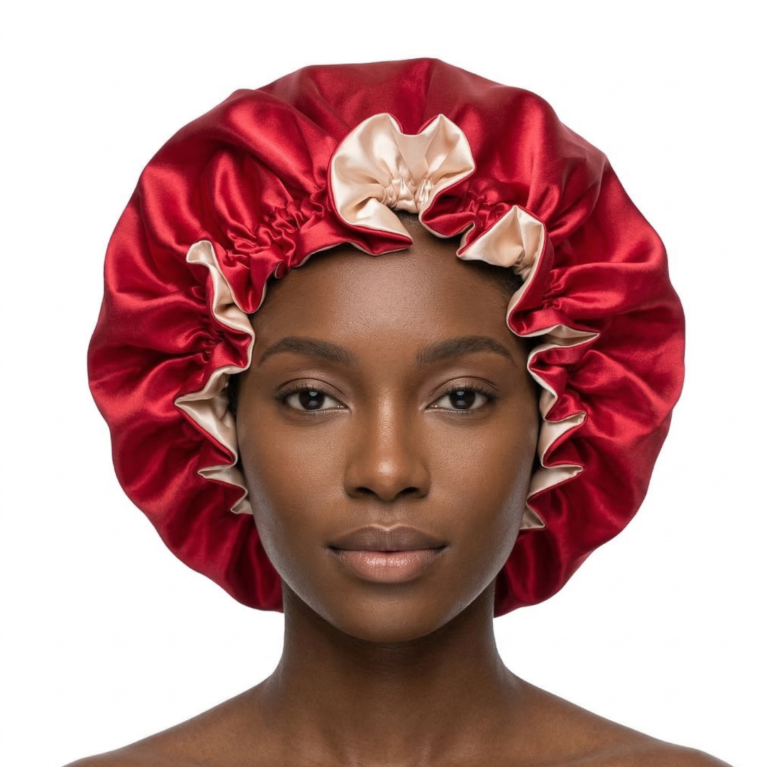 Red Satin Bonnet