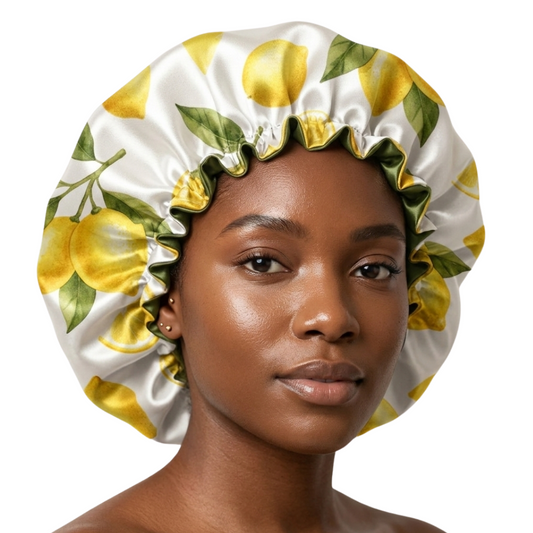 Lemon Satin Bonnet
