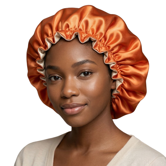 Tangerine Satin Bonnet