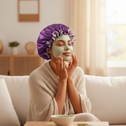 Eggplant Satin Bonnet