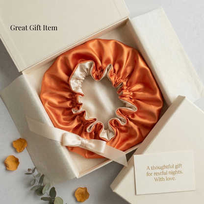 Tangerine Satin Bonnet