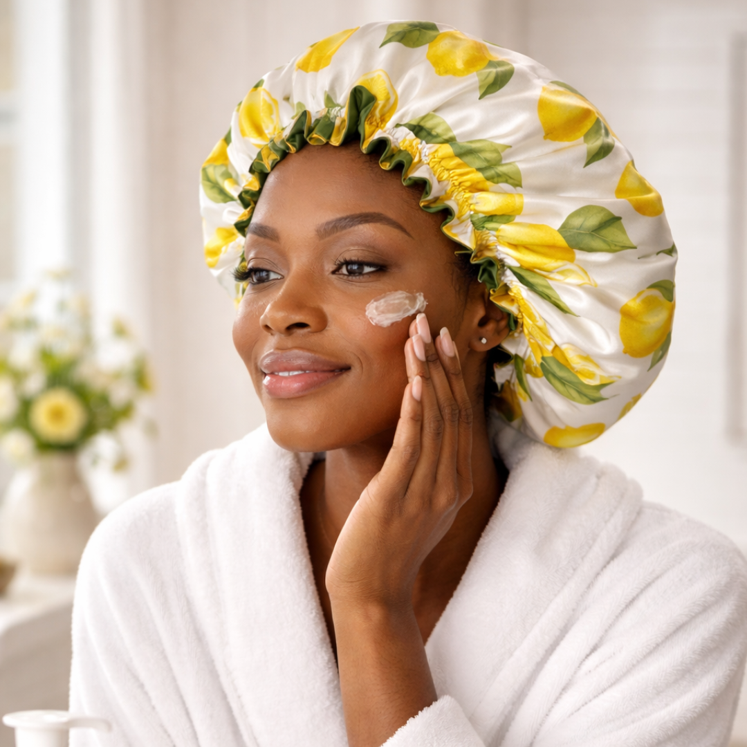 Lemon Satin Bonnet
