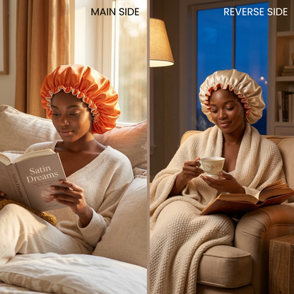 Tangerine Satin Bonnet