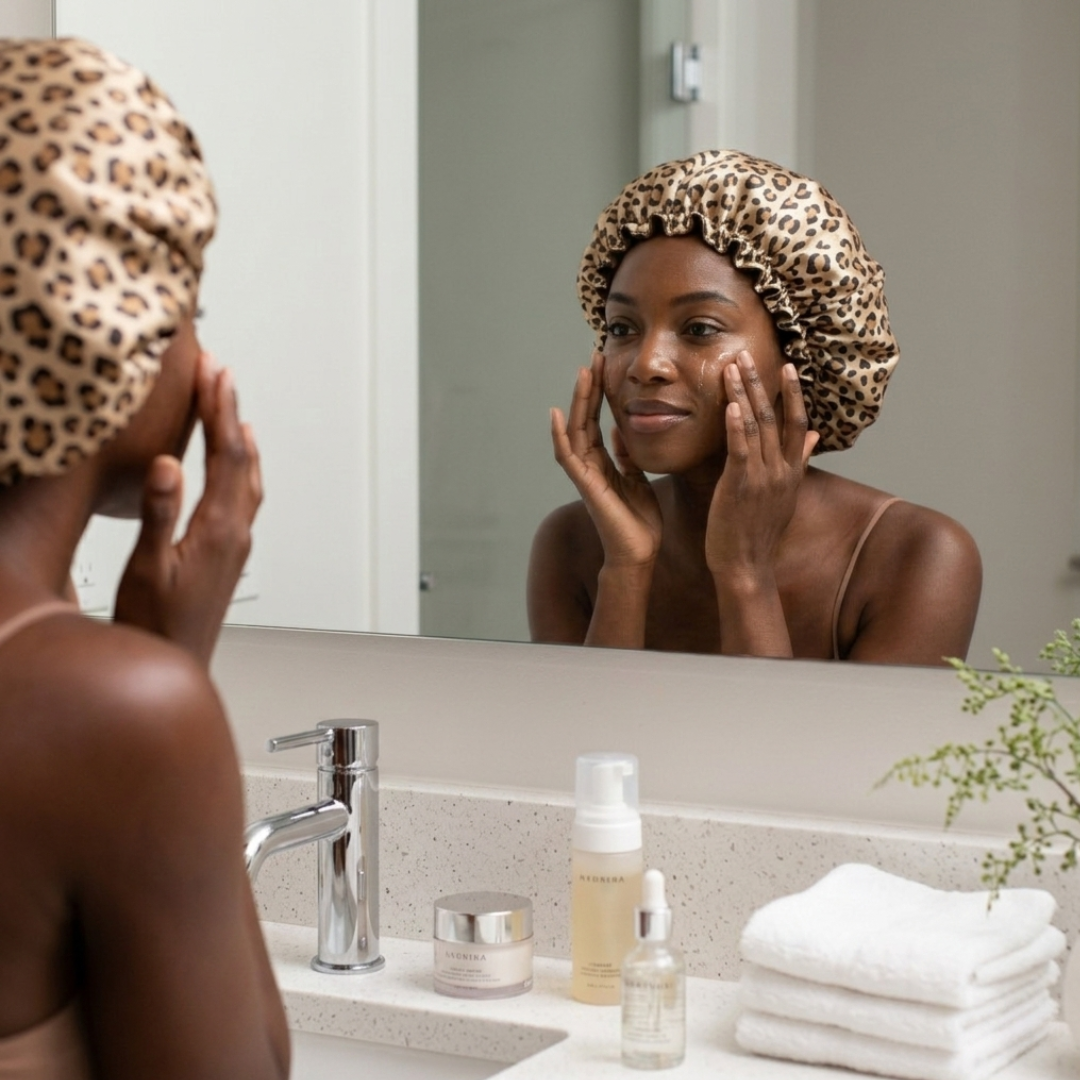 Leopard Print Bonnet