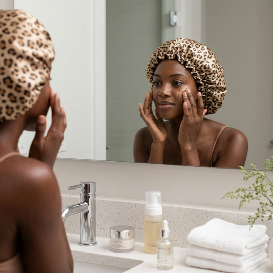 Leopard Print Bonnet