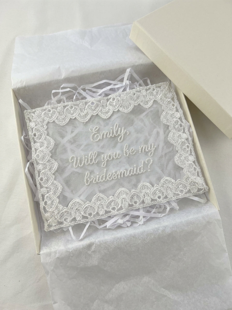 Personalized Bridesmaid Tulle Invitation