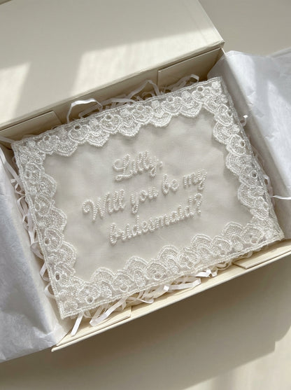 Personalized Bridesmaid Tulle Invitation