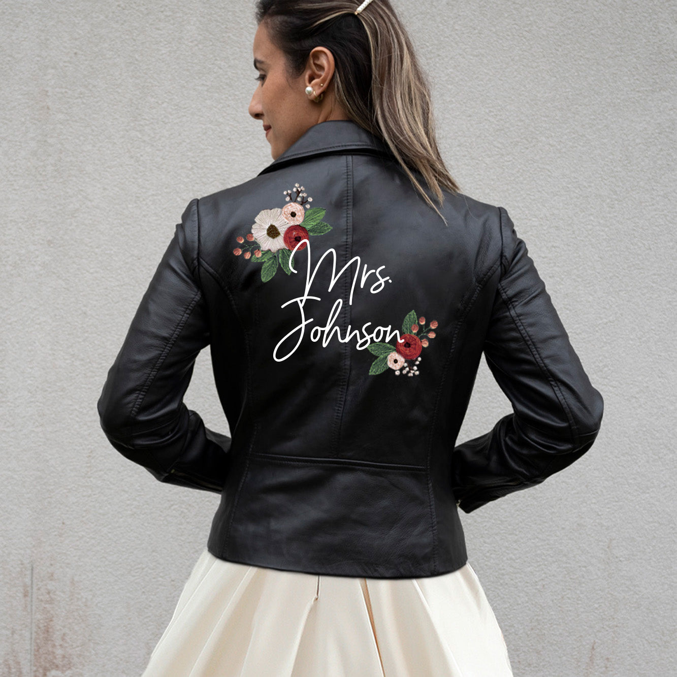 Custom Mrs. Leather Jacket