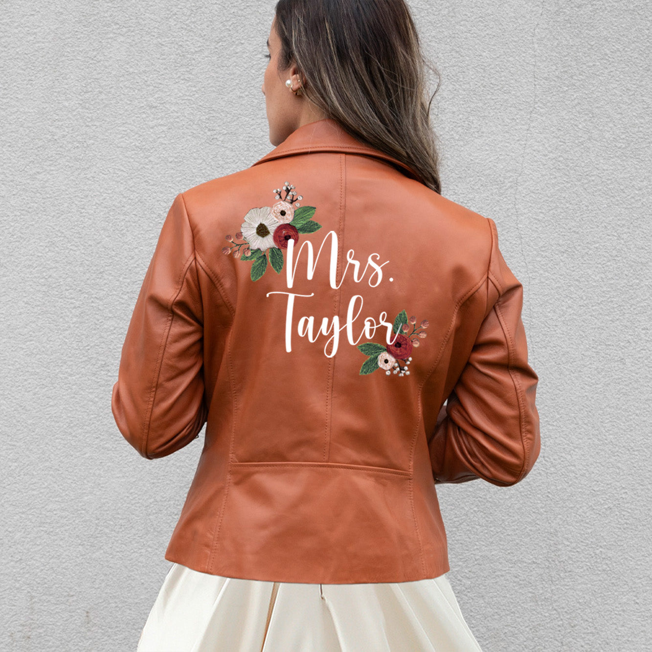 Personalized Bridal Leather Jacket