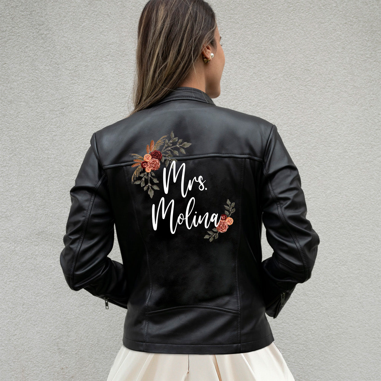 Custom Mrs. Leather Jacket