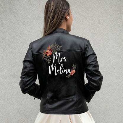 Custom Mrs. Leather Jacket