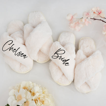 Satin Bridal Slippers