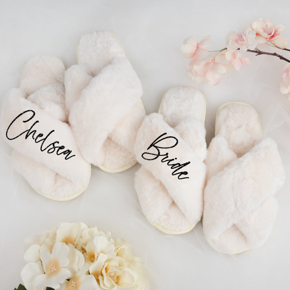 Satin Bridal Slippers