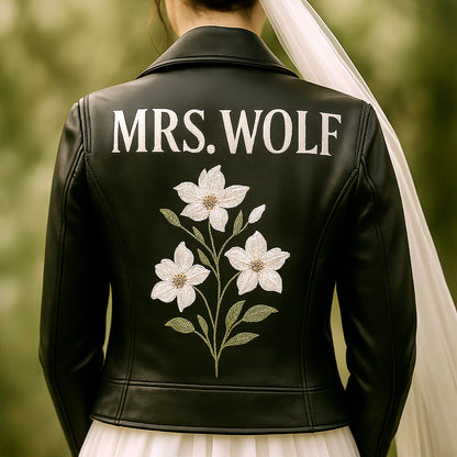 Custom Bride Leather Jacket