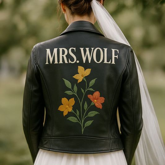 Floral Embroidered Bride Jacket