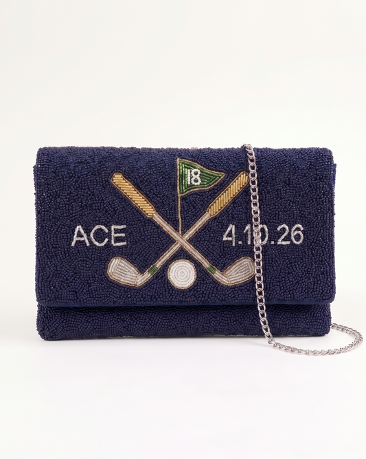 Personalized Golf Beaded Clutch (HHFC)